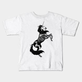 skeleton unicorn Kids T-Shirt